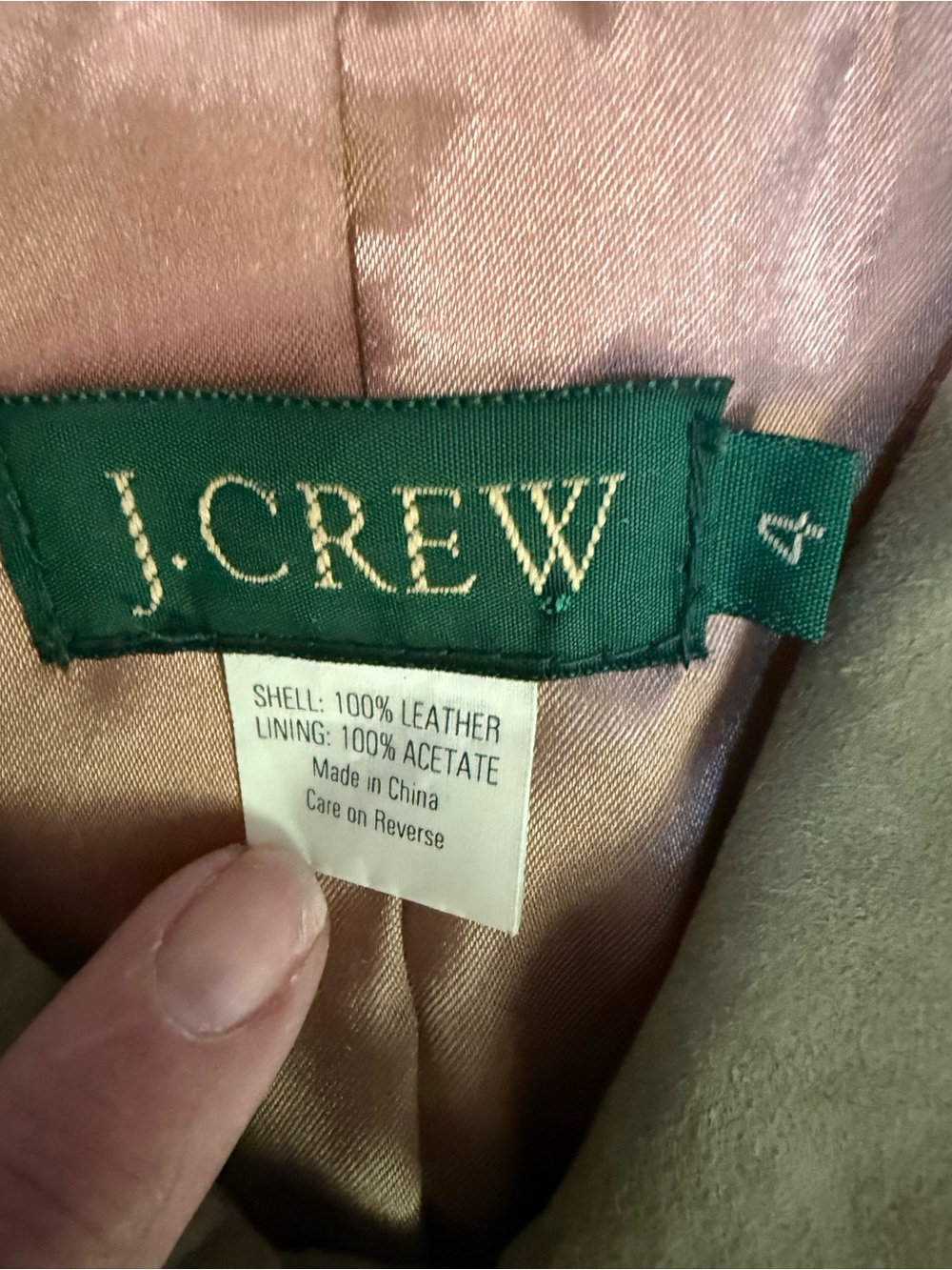 J.Crew Suede Leather Jacket Women’s 4 Brown Button Front Blazer Western Boho - Picture 3 of 5